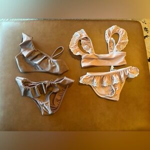 Two Girls’ Rylee + Cru Bikinis Like New 6/7